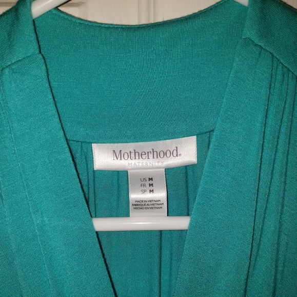 Motherhood Maternity Maxi Turquoise Dress - Picture 2 of 3